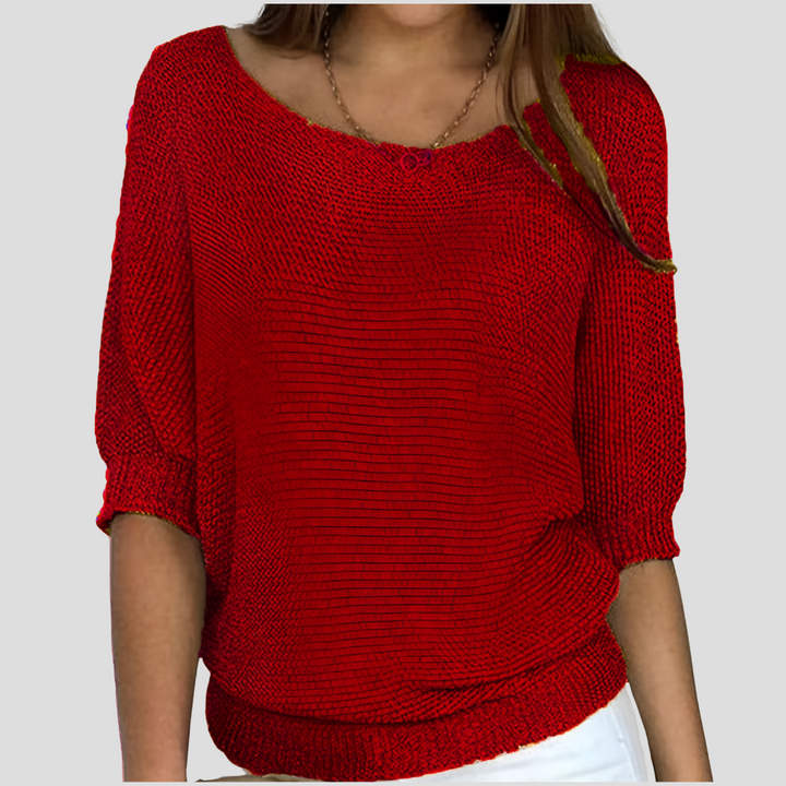 Jersey oversize liso y desenfadado para mujer: sencillez y comodidad para un estilo diario sin complicaciones