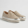 Zapato Plano Sin Cierre Adornado con Rhinestones