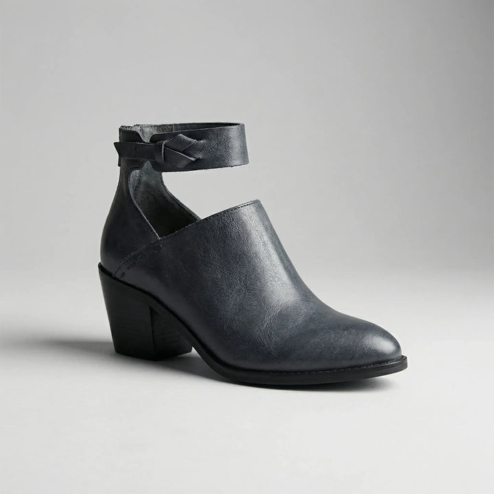 Staccara - Botines de tacón ancho para mujer