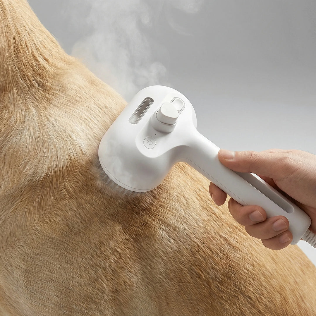 Steamify - Cepillo eléctrico de vapor para el cuidado de perros