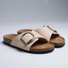 Sandal Slide con Hebilla de Una Tira para Mujeres