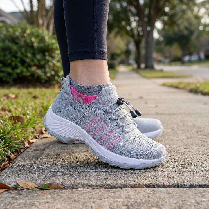 Stretchovex - Zapatillas ortopédicas acolchadas de punto elástico