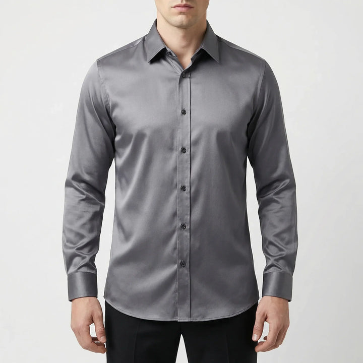 Strexivo - Camisa de vestir de manga larga elástica en cuatro direcciones