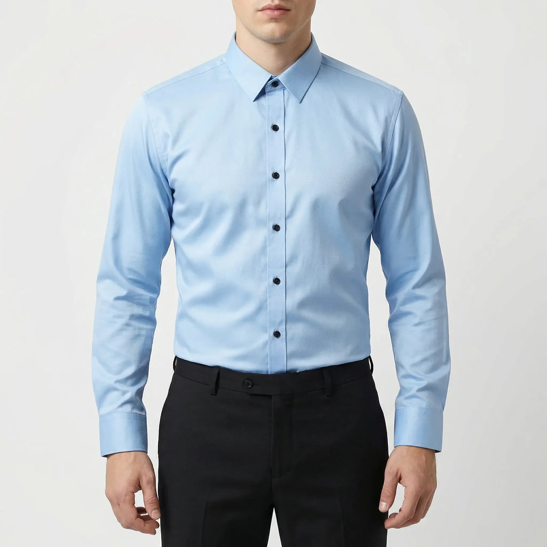 Strexivo - Camisa de vestir de manga larga elástica en cuatro direcciones