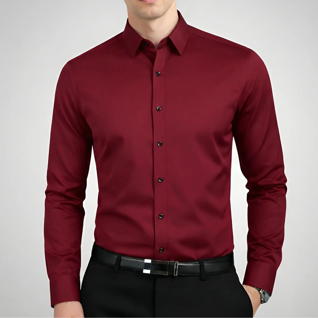 Strexivo - Camisa de vestir de manga larga elástica en cuatro direcciones