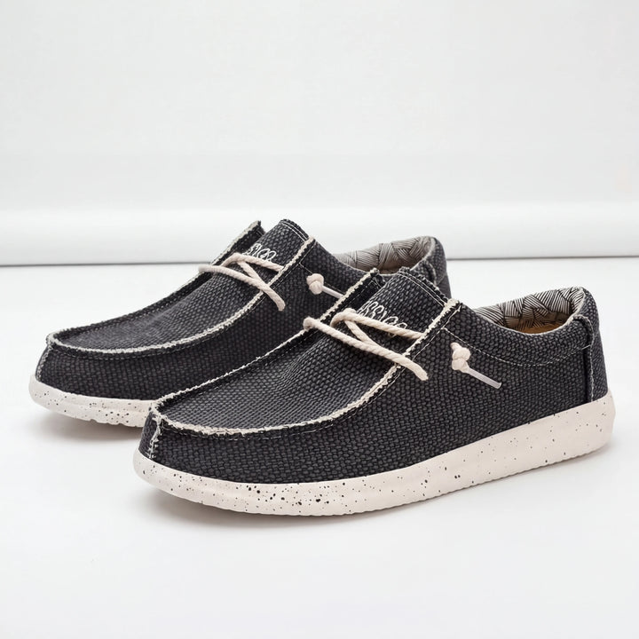 Stridoux - Zapatillas casuales de caña baja con cordones