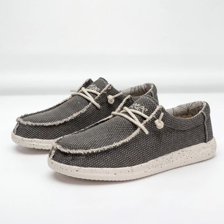 Stridoux - Zapatillas casuales de caña baja con cordones