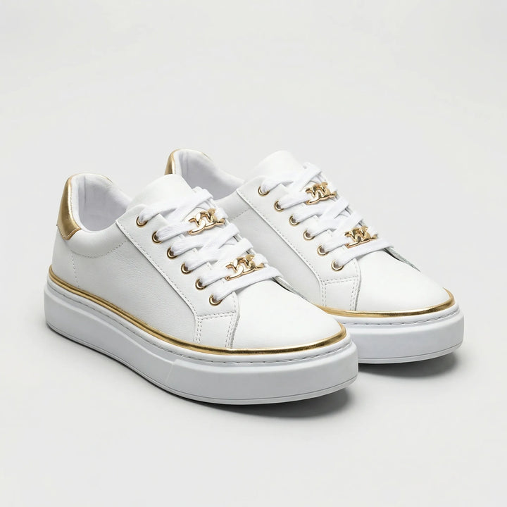 Strively - Zapatillas deportivas con plataforma y cordones para mujer