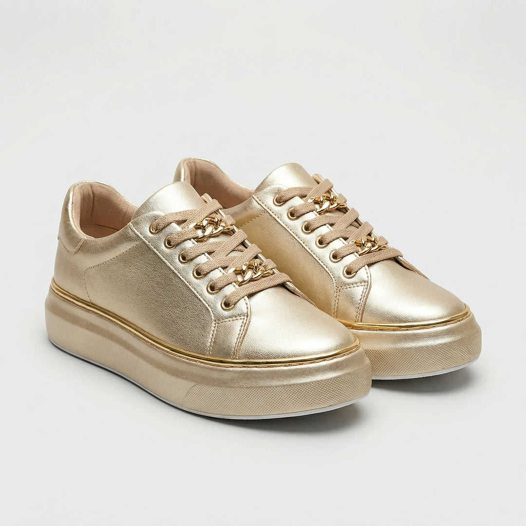 Strively - Zapatillas deportivas con plataforma y cordones para mujer