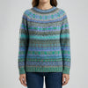 Suéter Pullover de Corte Relajado con Patrón para Mujeres