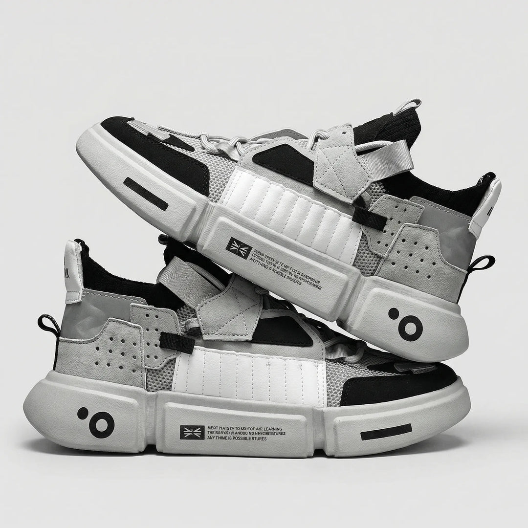 Struxlo - Zapatillas deportivas con cordones y suela gruesa