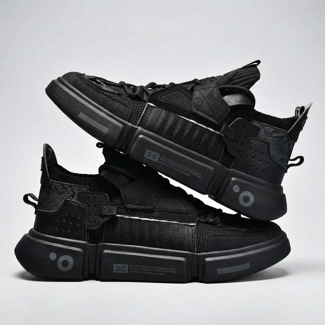Struxlo - Zapatillas deportivas con cordones y suela gruesa