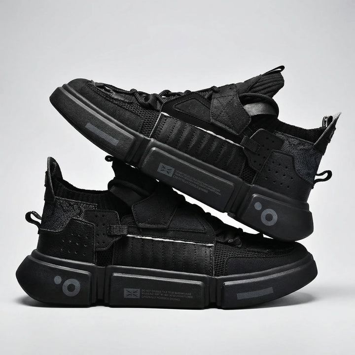 Struxlo - Zapatillas deportivas con cordones y suela gruesa