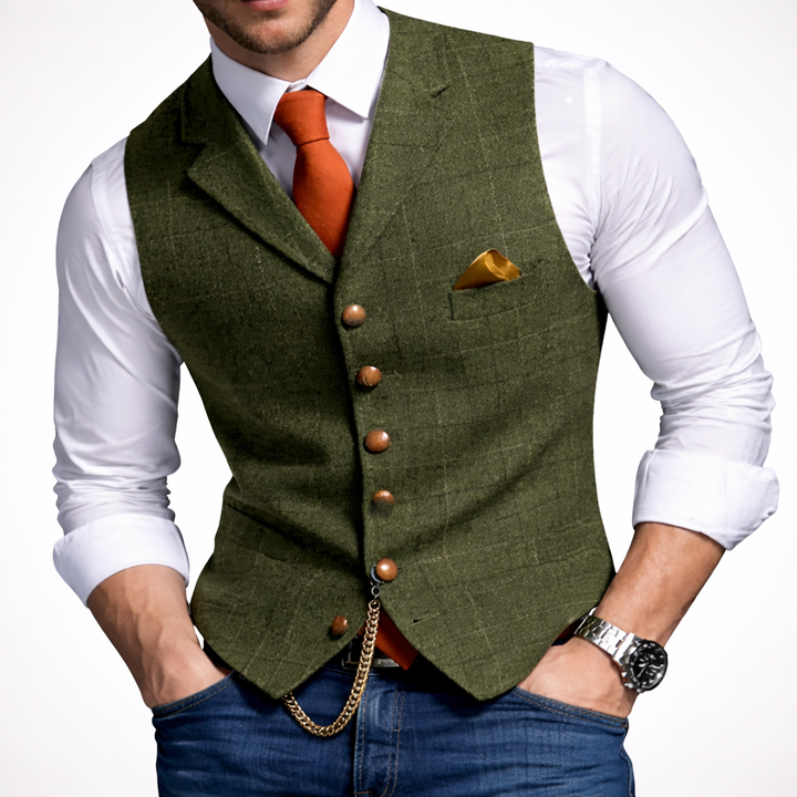 Chalecos de Botón Slim Fit para Hombre