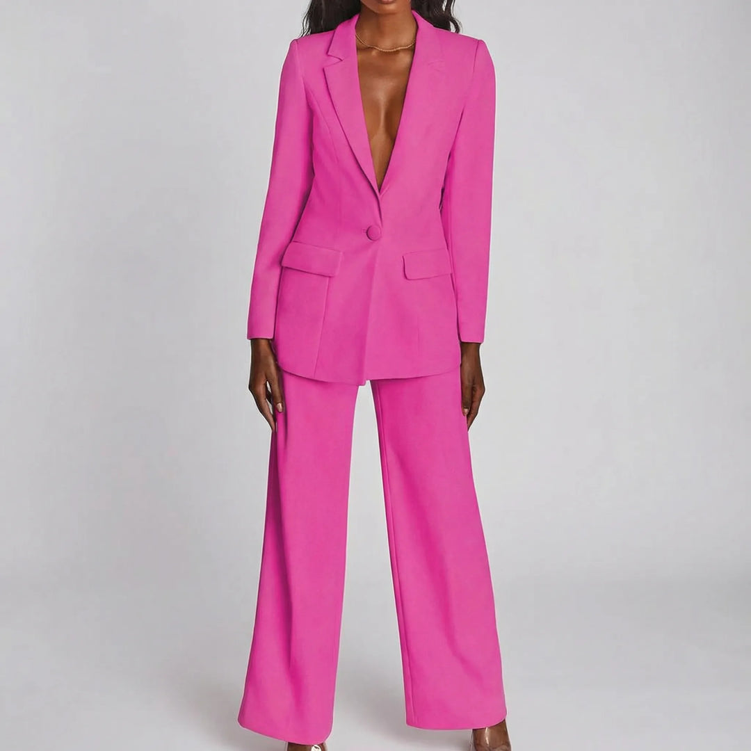 Suavelle - Conjunto de chaqueta y pantalón a juego