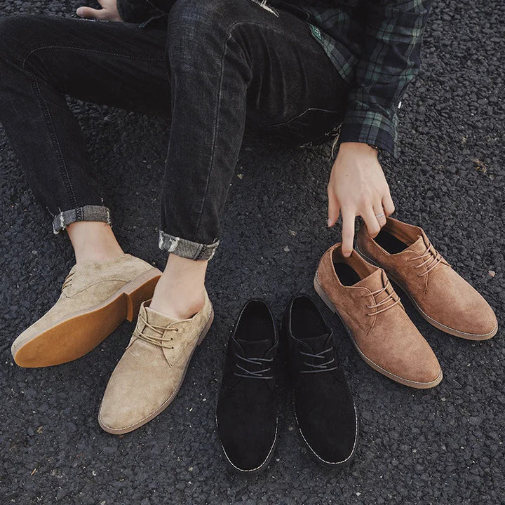 Zapatos Oxford de ante para hombre