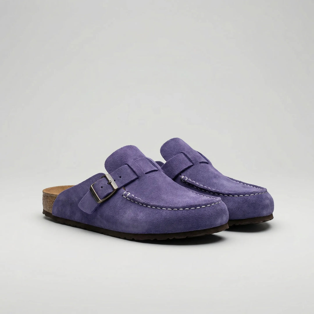 Suedique - Mocasín plano retro sin cordones