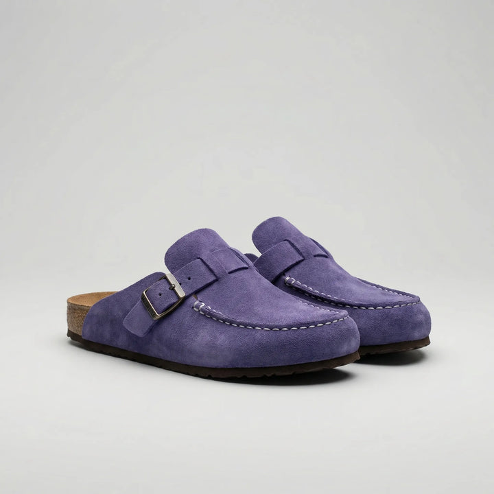 Suedique - Mocasín plano retro sin cordones