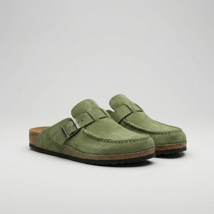 Suedique - Mocasín plano retro sin cordones