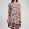 Vestido Mini Sin Mangas con Estampado Floral