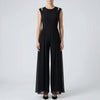 Mono Sin Mangas Pantalón Ancho Formal para Mujeres
