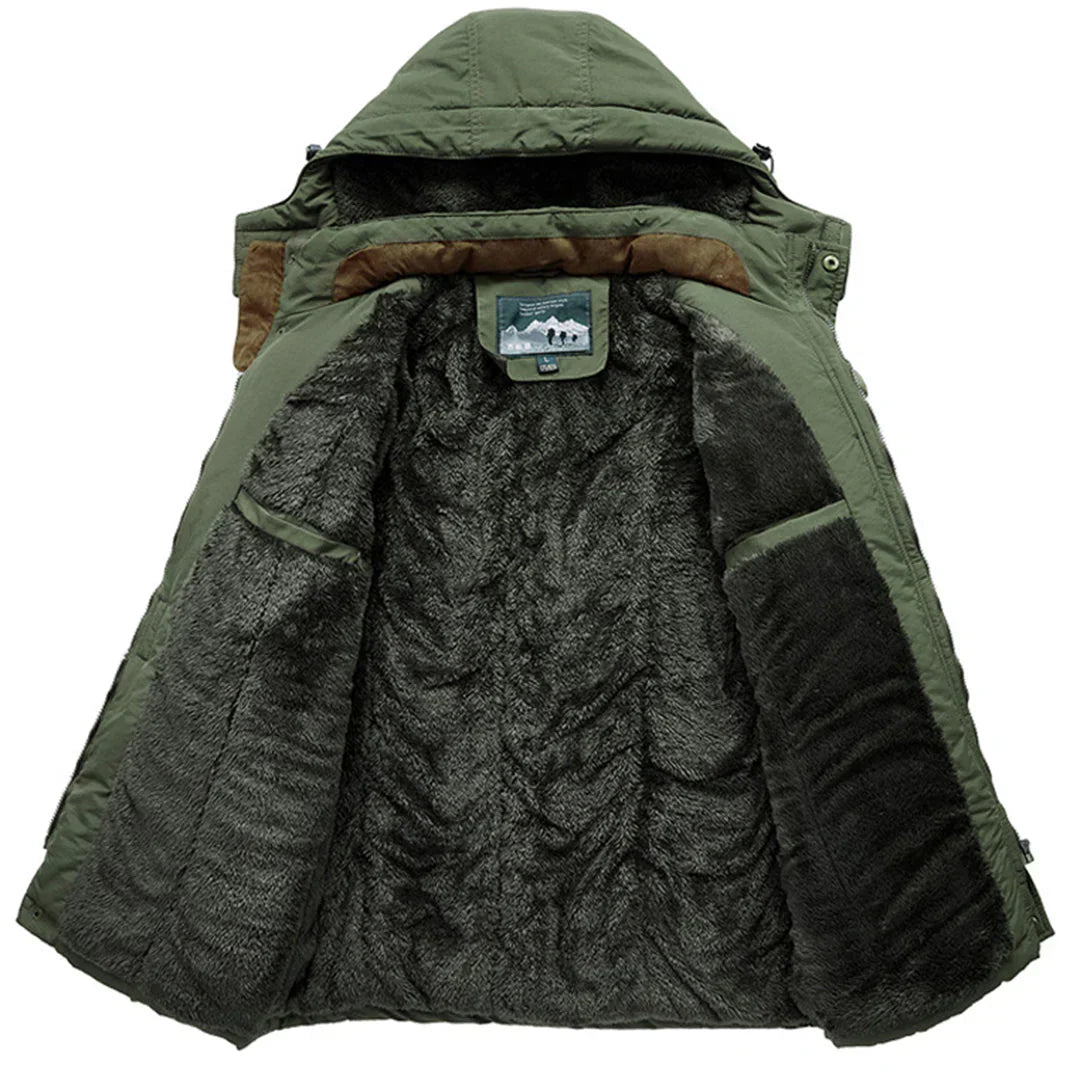 Elegante abrigo de invierno