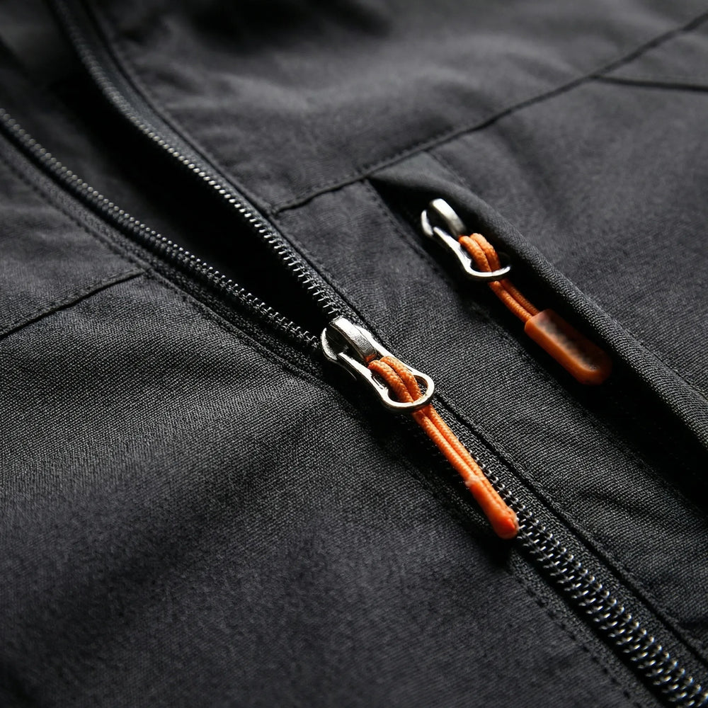 Trailven - Chaqueta softshell con capucha y cremallera