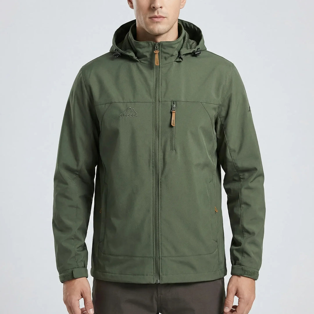Trailven - Chaqueta softshell con capucha y cremallera