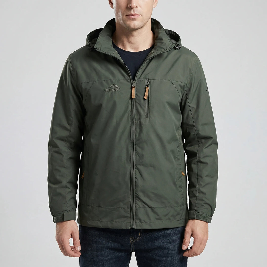 Trailvent - Chaqueta impermeable con capucha para hombre