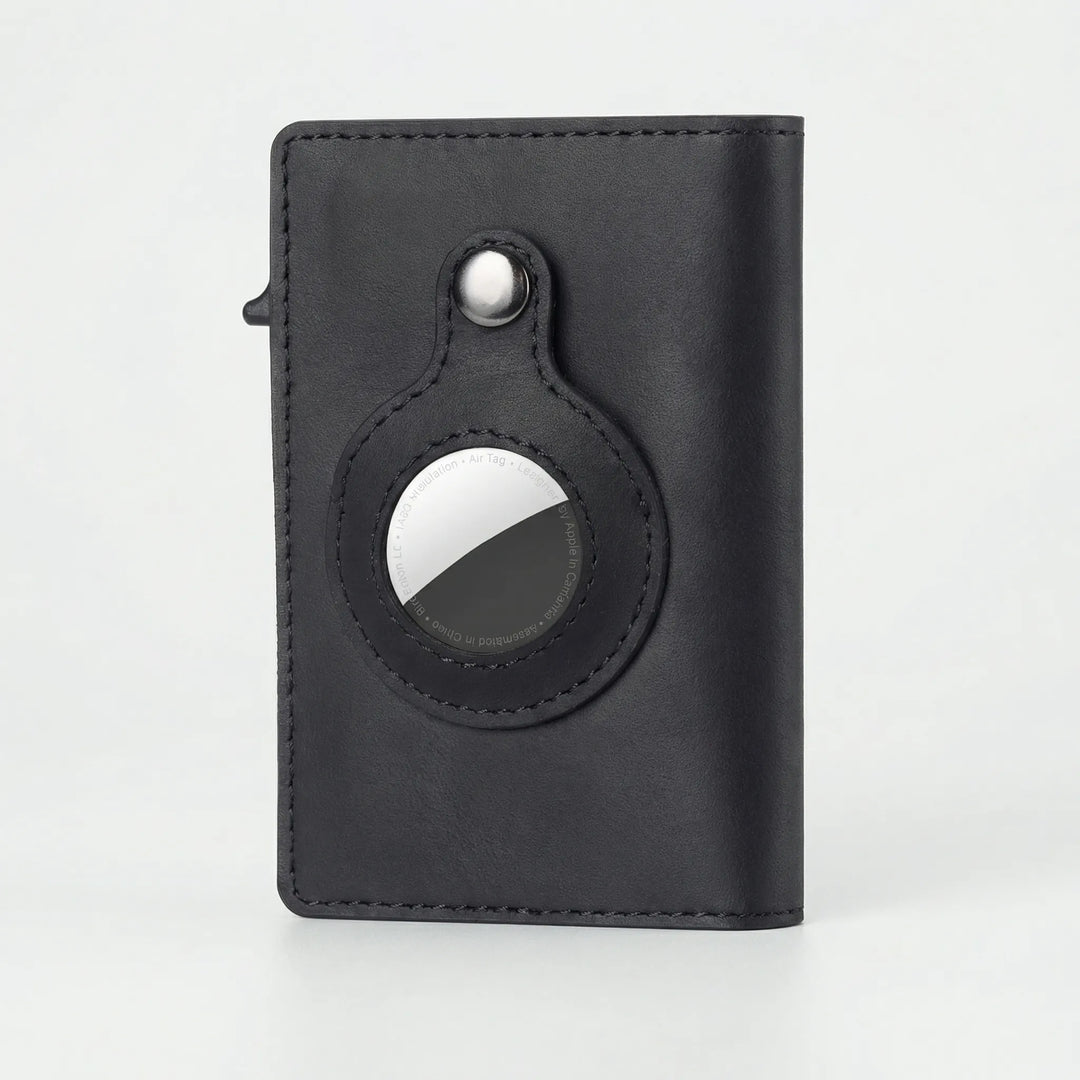 Cartera plegable delgada Traxlet compatible con AirTag