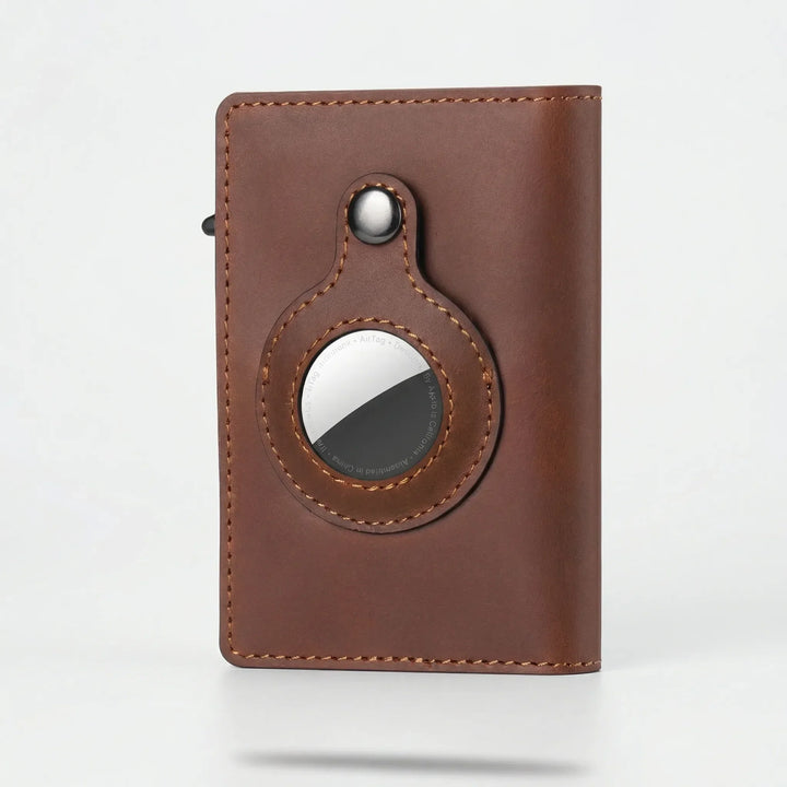 Cartera plegable delgada Traxlet compatible con AirTag