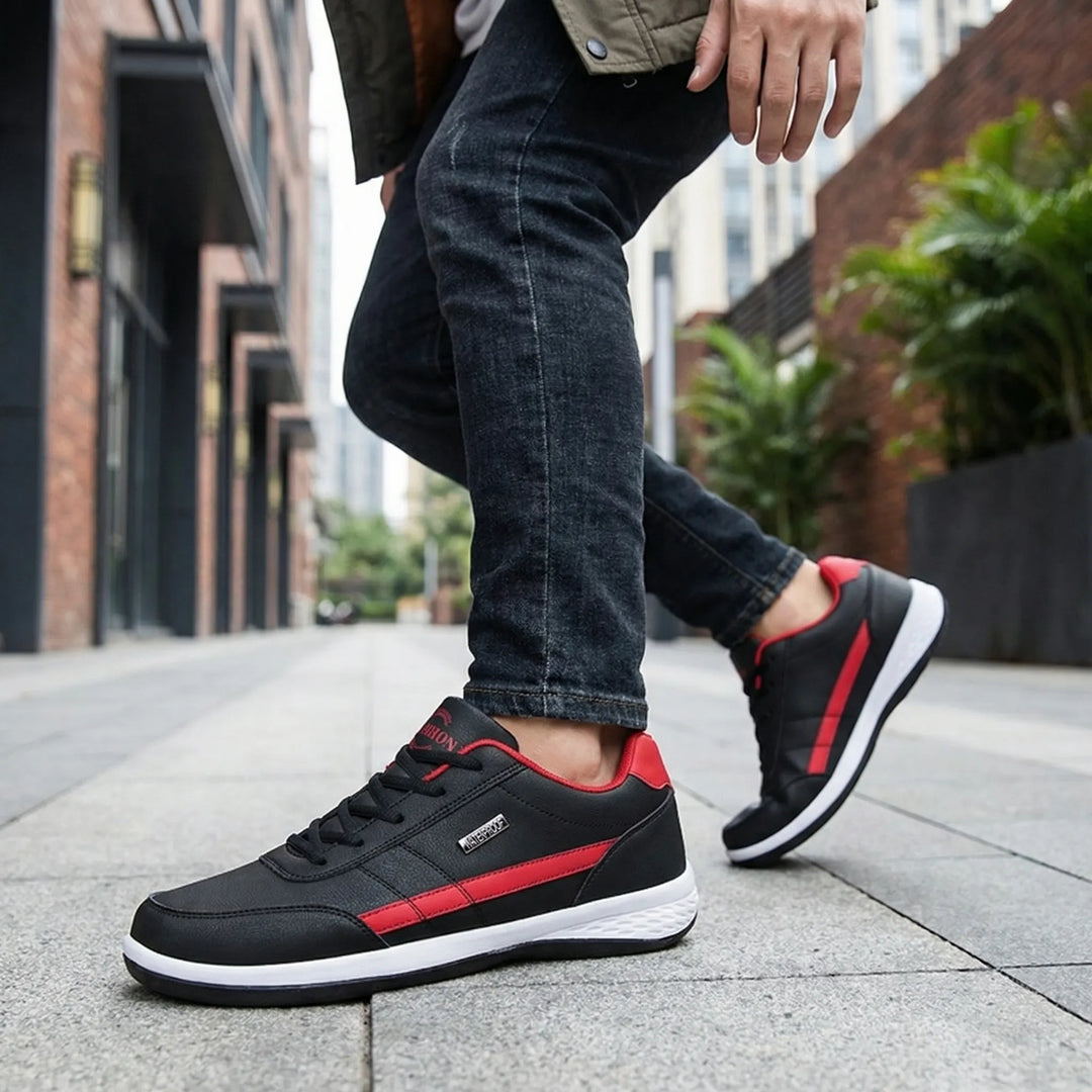 Trekavio - Zapatillas bajas de piel con cordones
