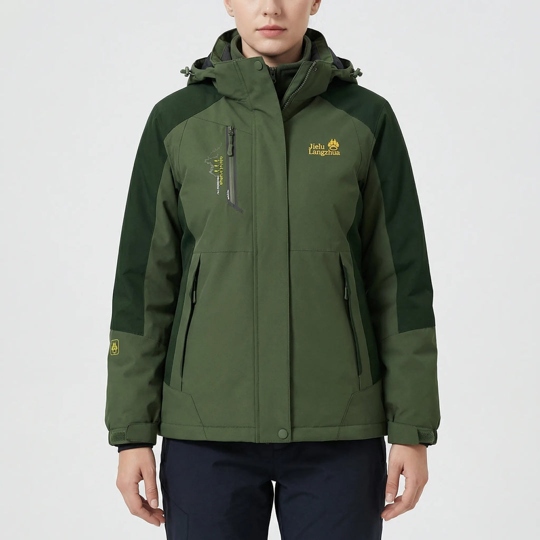 Triventex - Chaqueta de esquí de invierno con capucha 3 en 1