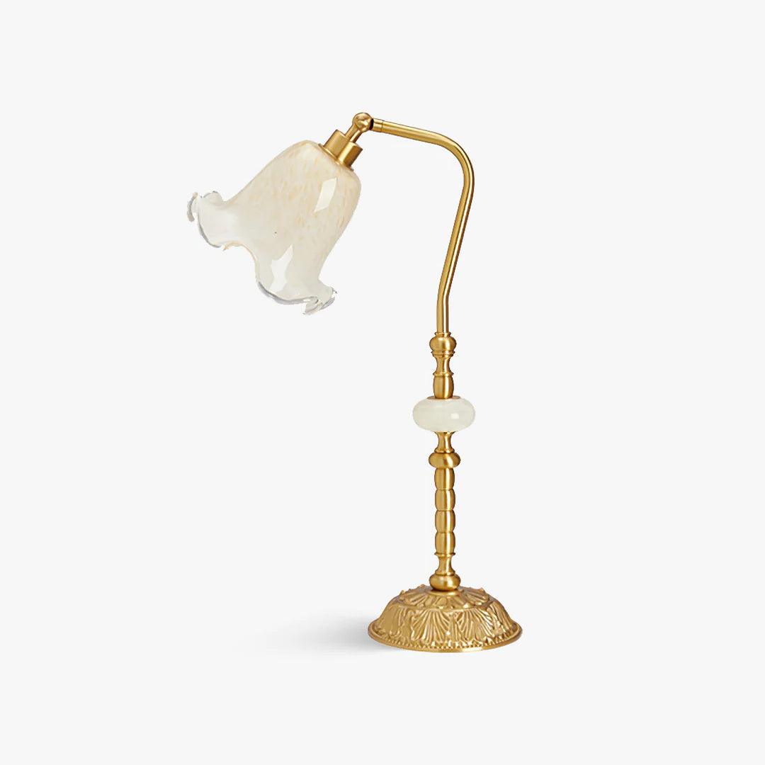 LumiFlor - Lámpara de Mesa en Bronce