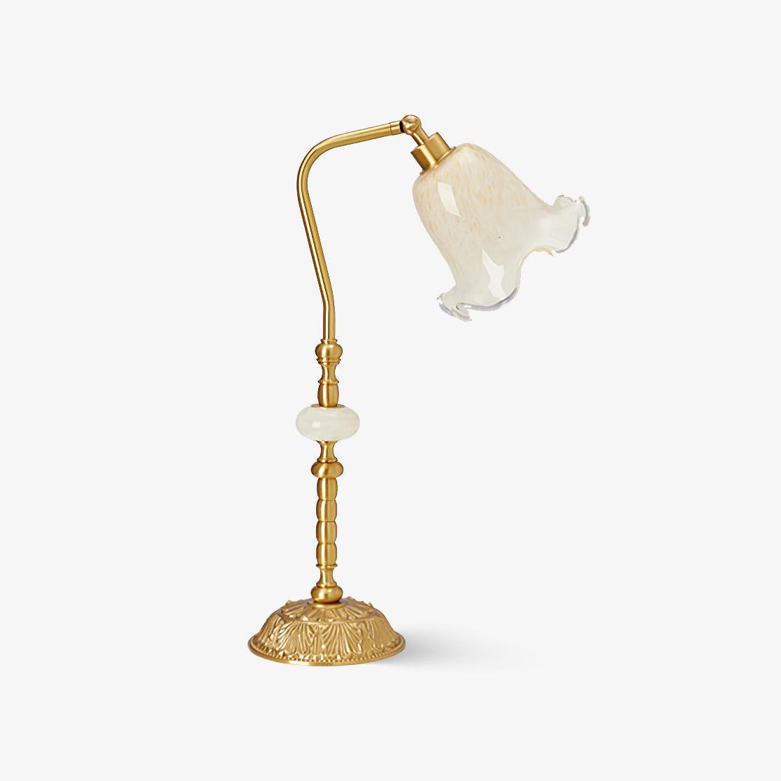 LumiFlor - Lámpara de Mesa en Bronce