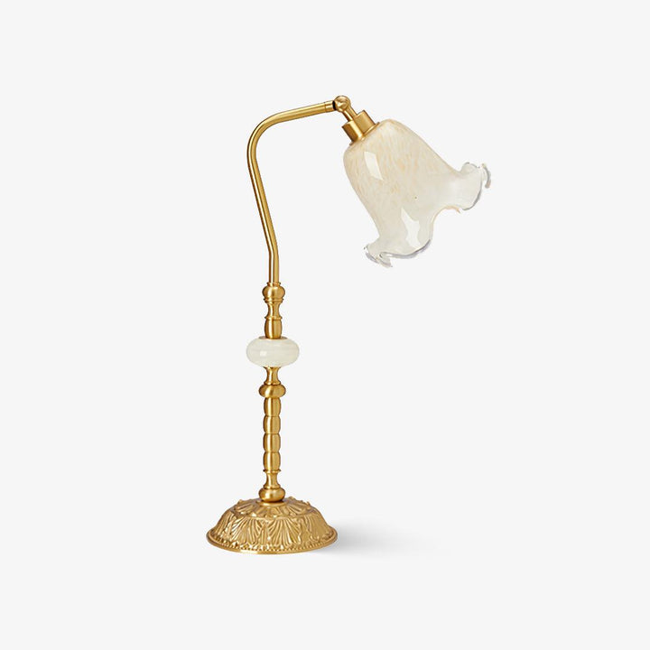 LumiFlor - Lámpara de Mesa en Bronce
