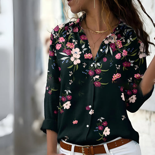 Blusa estampada casual para mujer