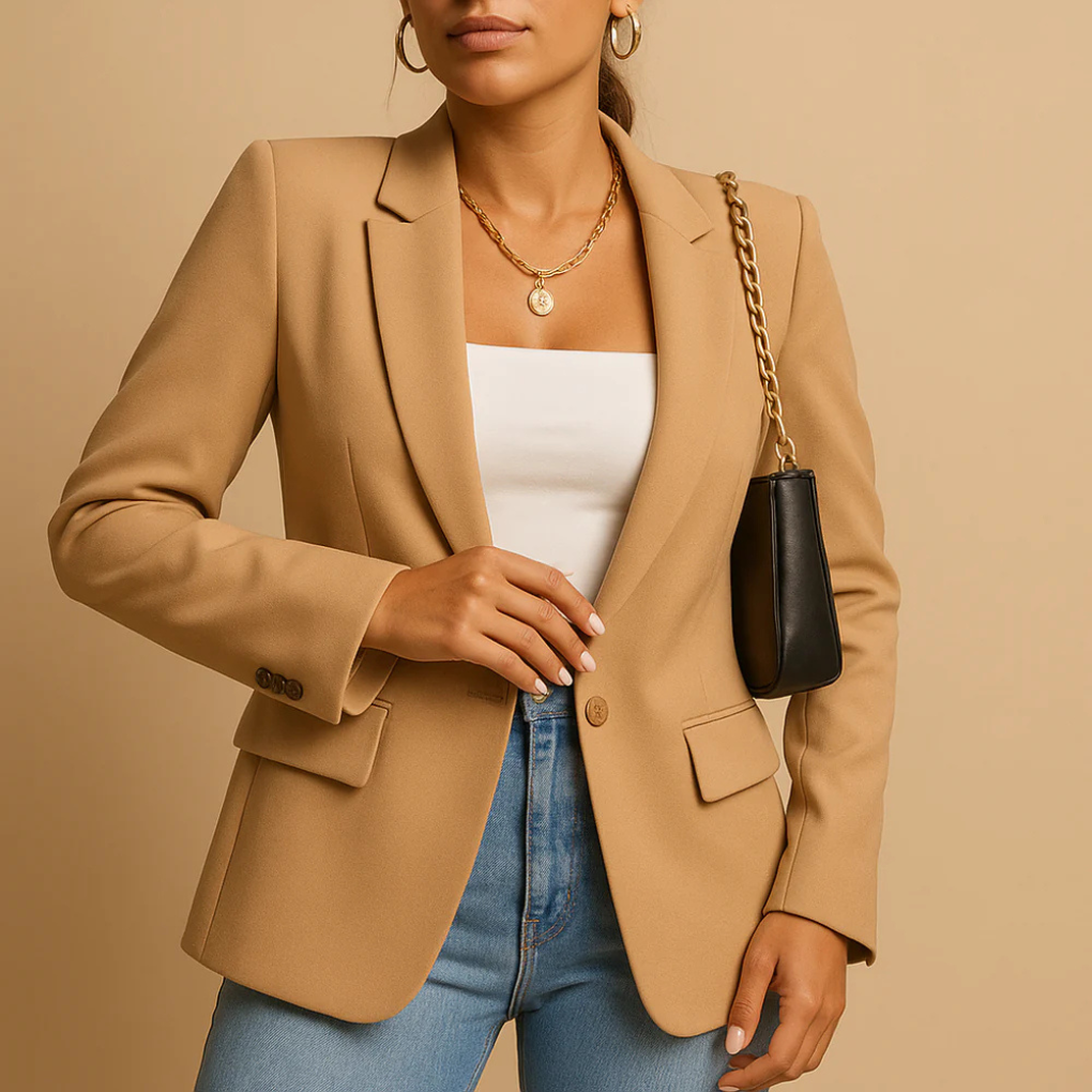 Blazer Elegante Ajustado para Mujeres