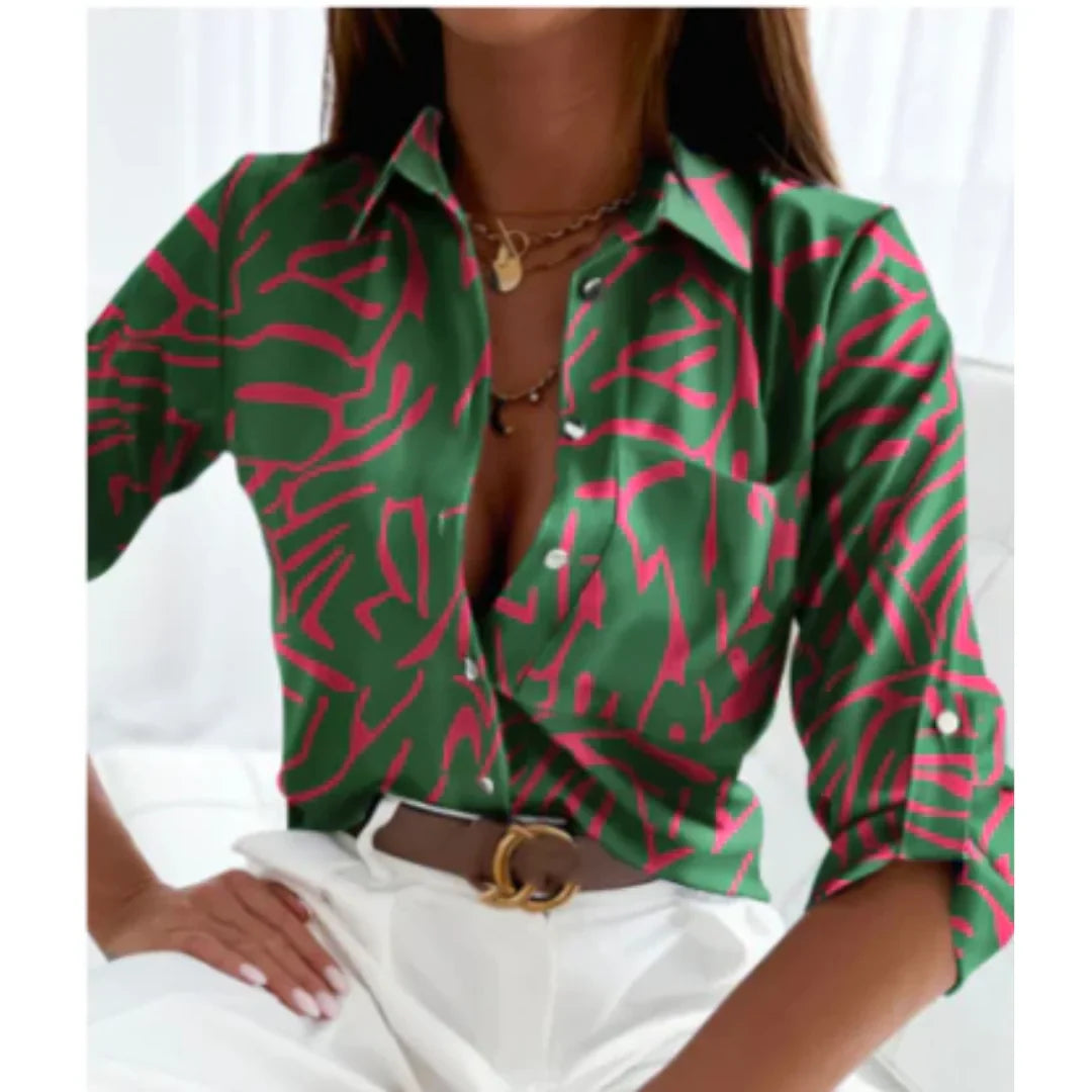 Blusa con estampado degradado para mujer