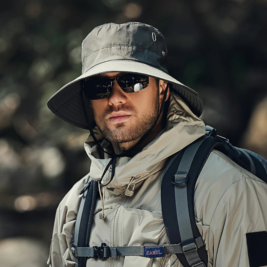 Sombrero con protección UV para senderismo y playa