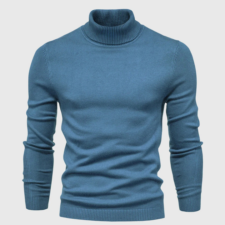 Suéter de Cuello Alto Lavable para Hombre – Estilo Práctico para Uso Diario
