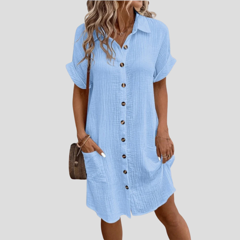 Vestido camisero de mujer