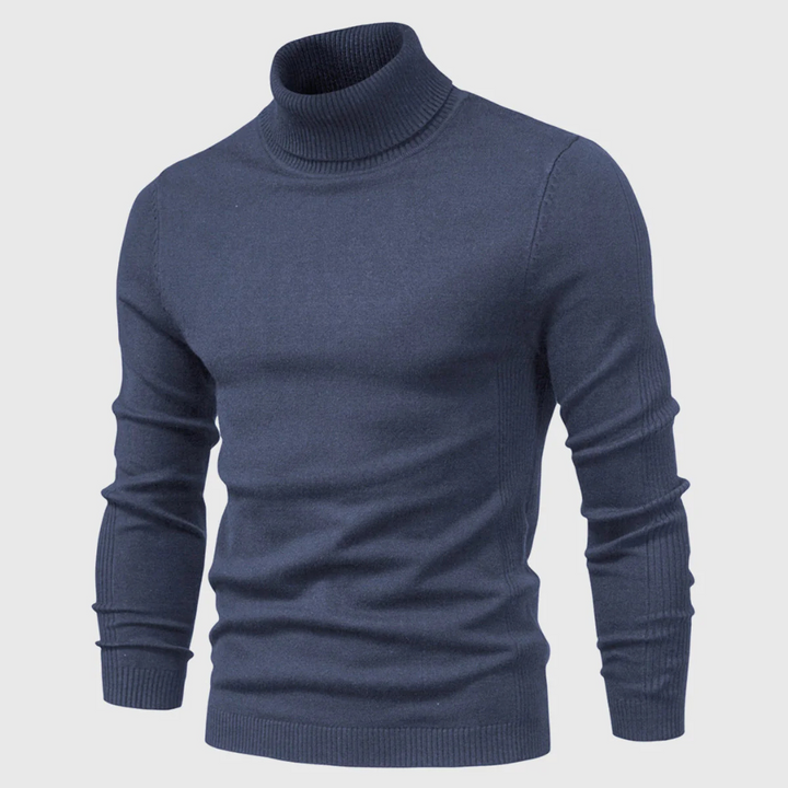 Suéter de Cuello Alto Lavable para Hombre – Estilo Práctico para Uso Diario