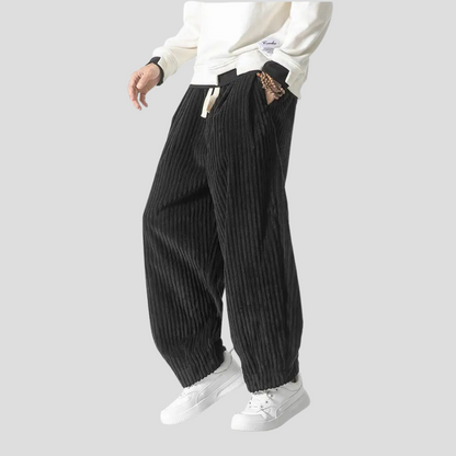 Pantalones rectos holgados para hombre