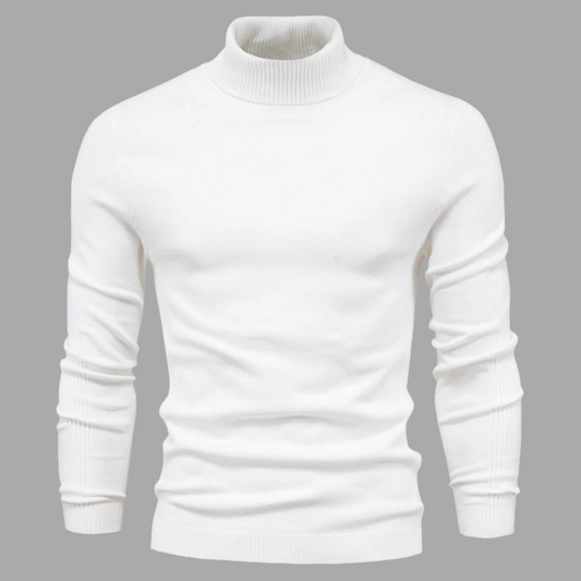 Suéter de cuello alto lavable para hombre: estilo práctico para el día a día