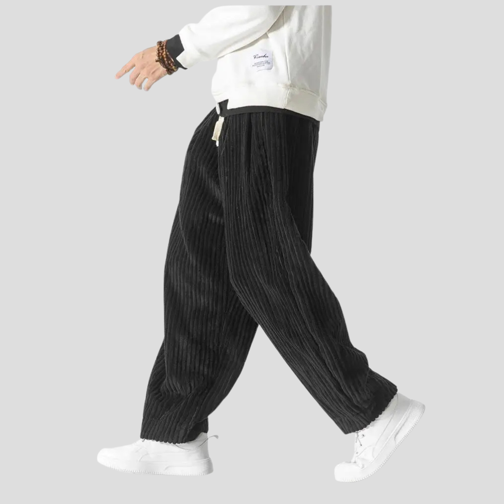 Pantalones rectos holgados para hombre