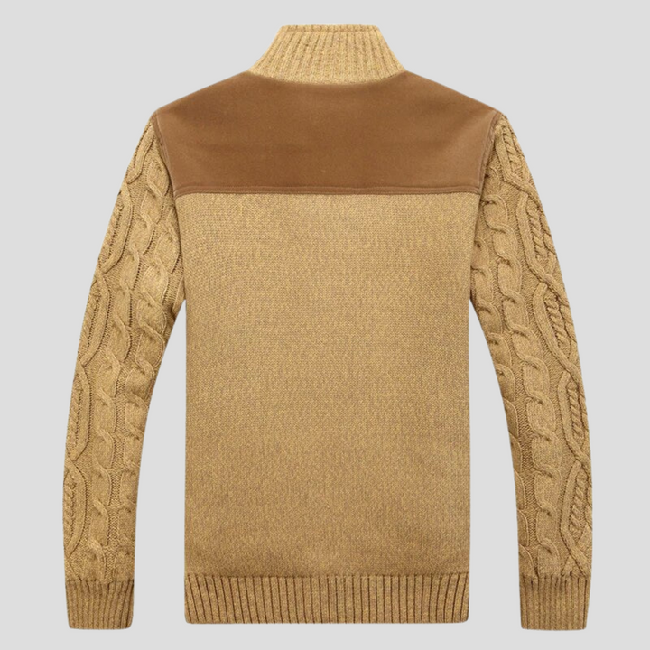 Cardigan Forrado de Peluche para Hombres