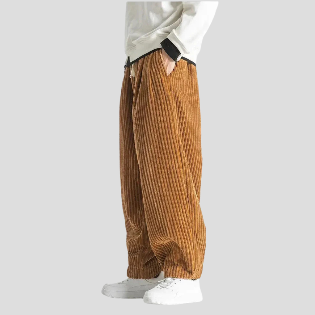Pantalones rectos holgados para hombre