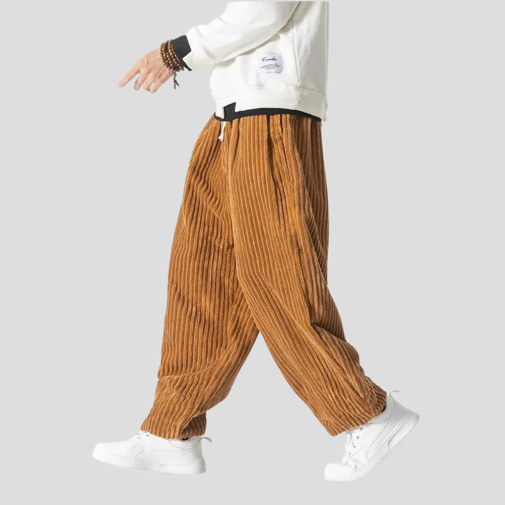 Pantalones rectos holgados para hombre