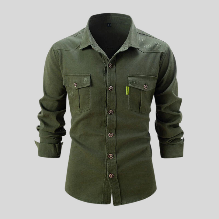 Camisa de Trabajo para Hombres – Diseño Pesado con Utilidad Diaria
